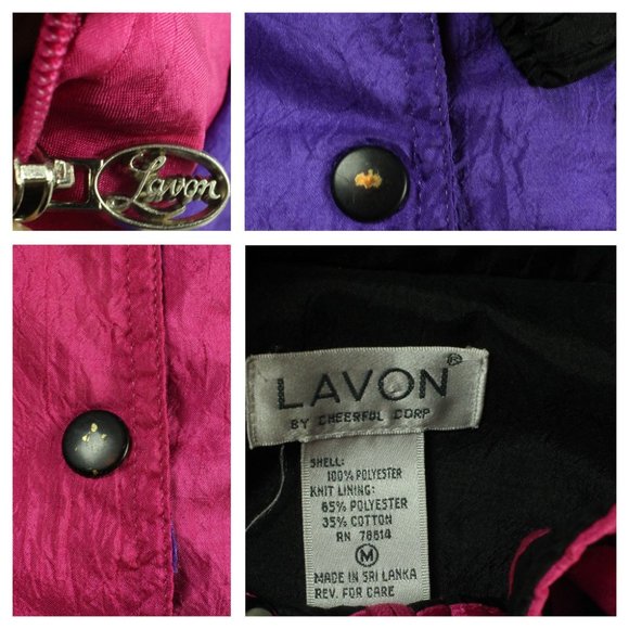 Vintage Lavon by Cheerful Corp Windbreaker Jacket - Picture 6 of 7